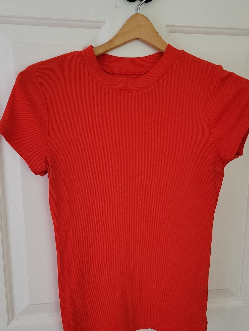 a new day Ribbed Short Sleeve Crew Neck Tee